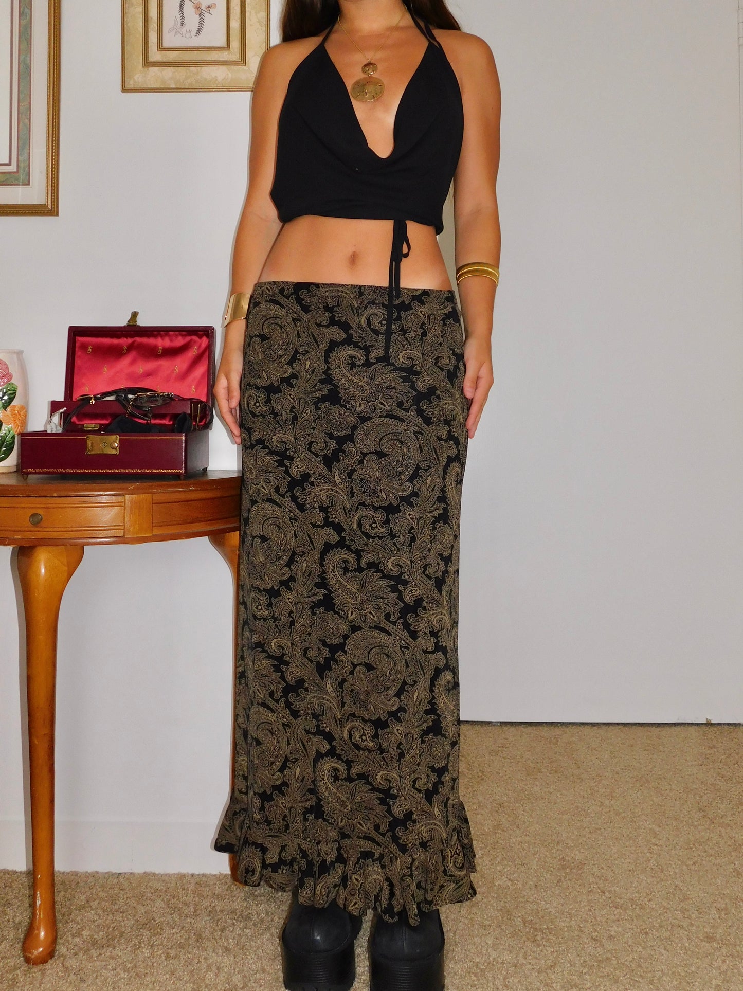 Susan Paisley Maxi | Size 29” waist