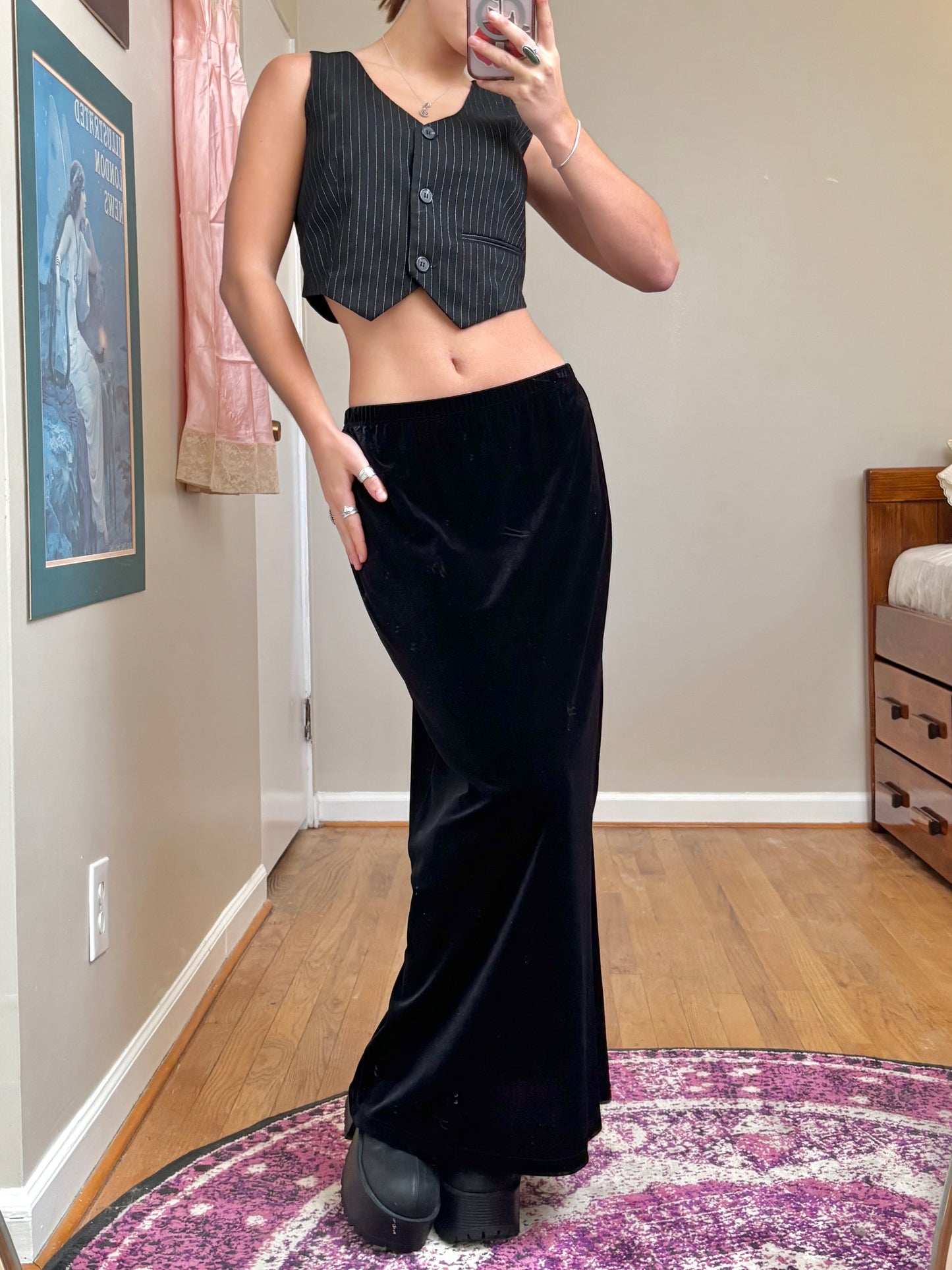 Briggs 90’s Velvet Maxi | Size 25” Waist