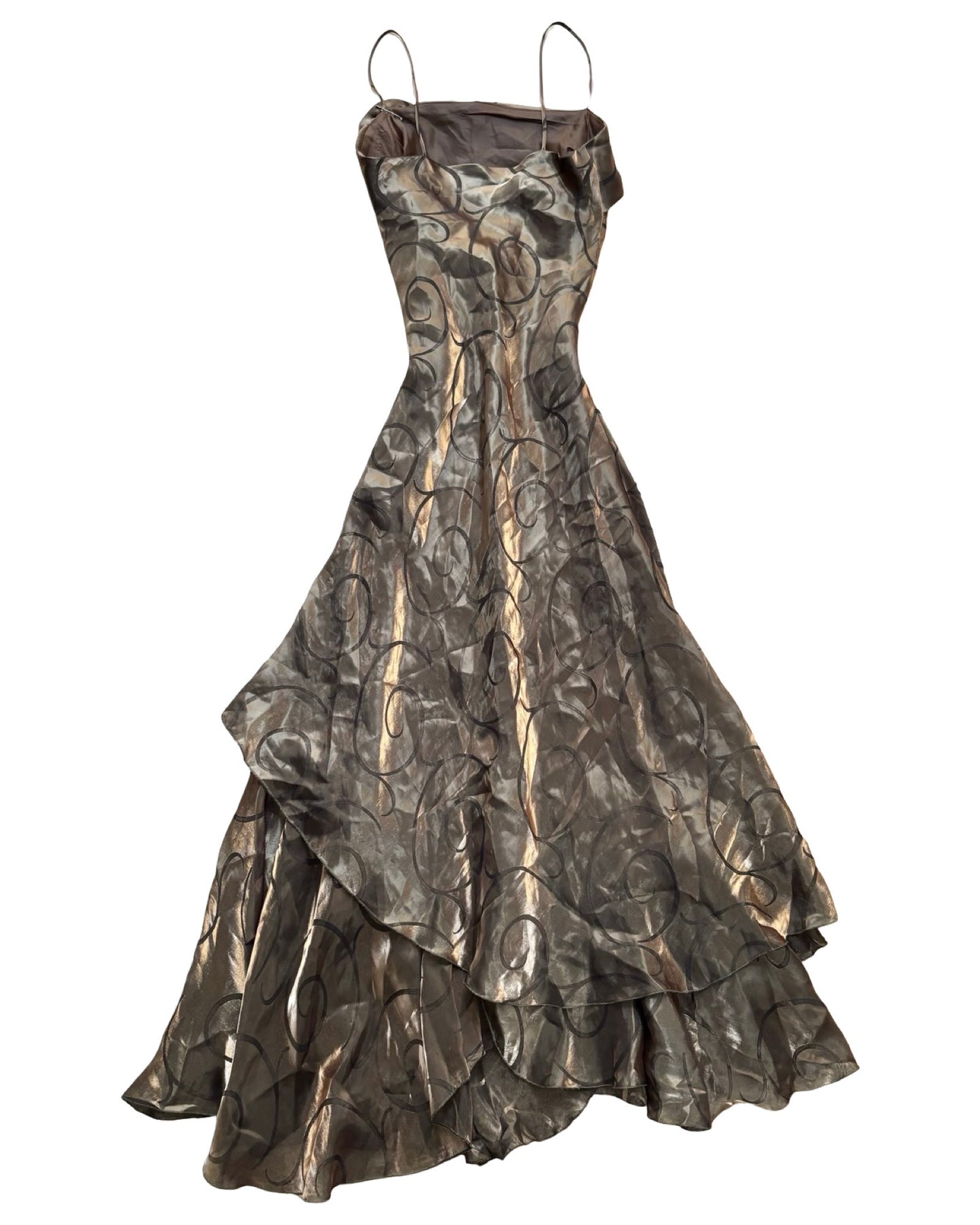 Yves Calin Vintage Gown & Scarf | Size M