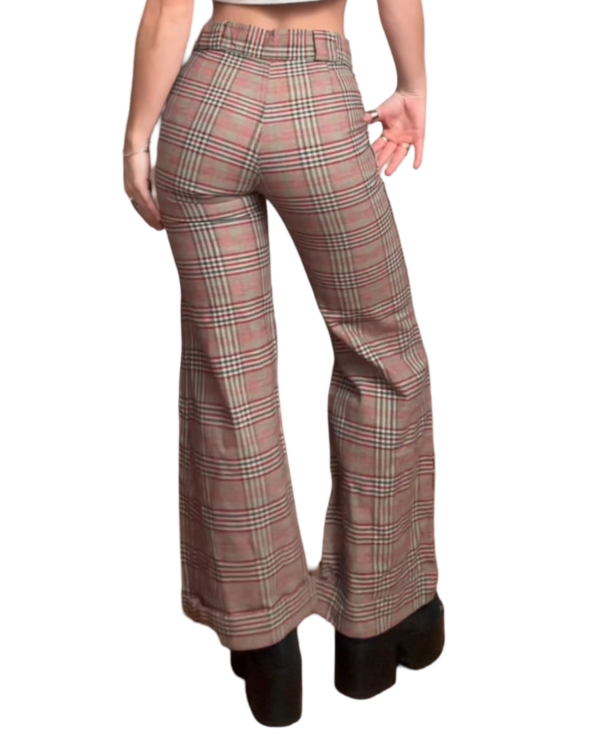 Plaid 70’s Pant | Size 28” Waist
