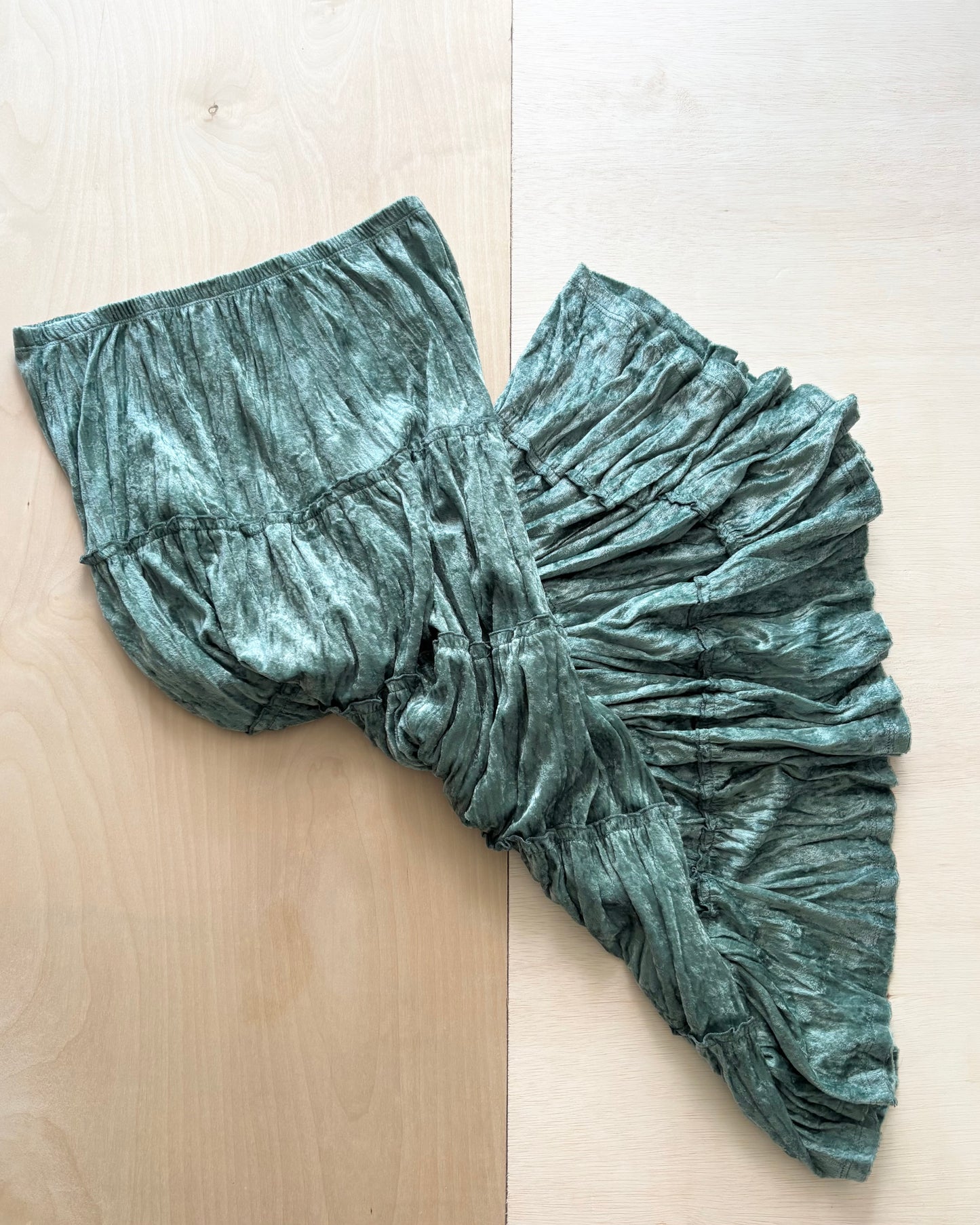 Mixit Y2K Blue Velvet Skirt | Size 28”-32” waist