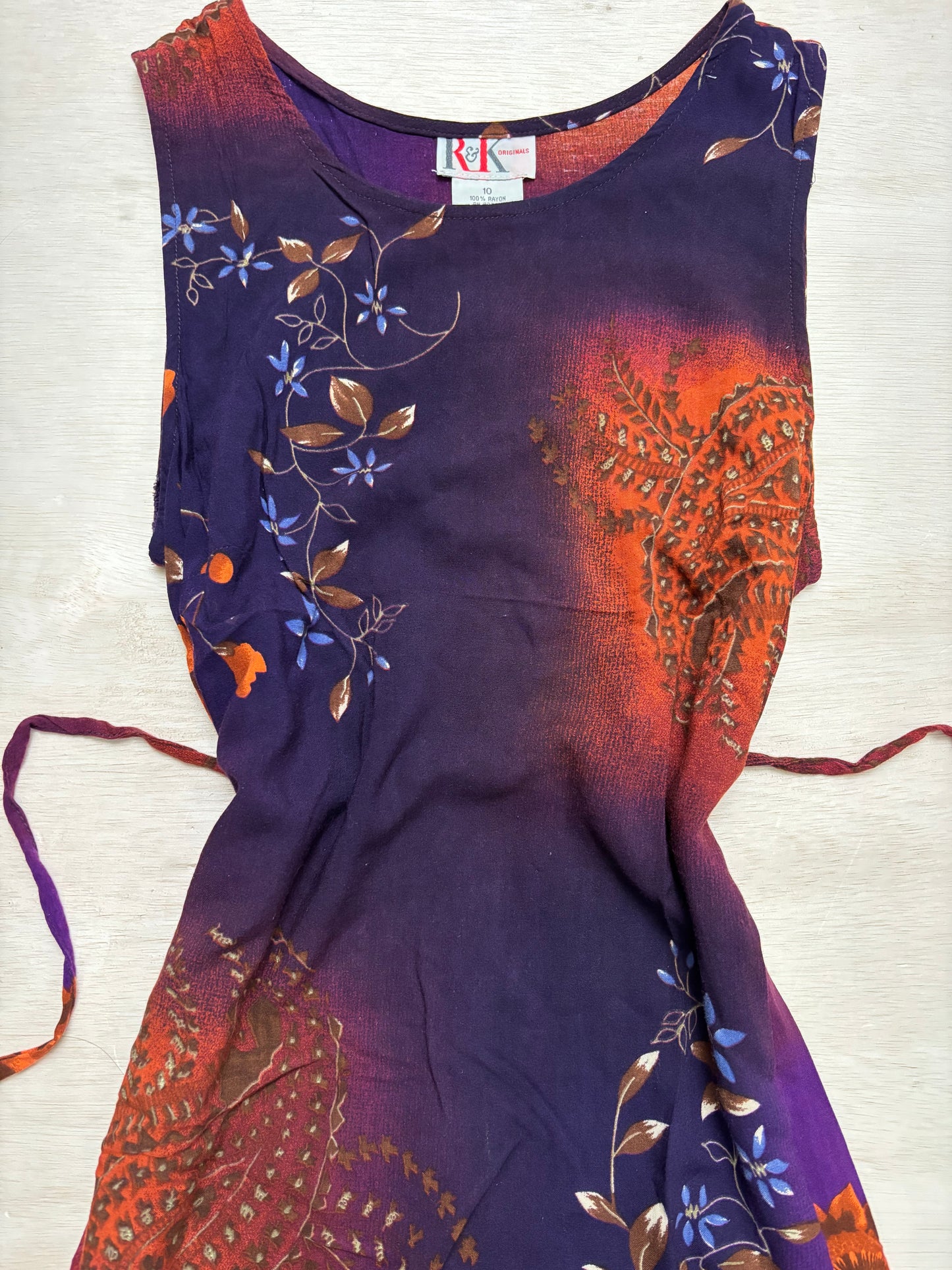 Whimsical 90’s Tie Back Dress | Size S/M
