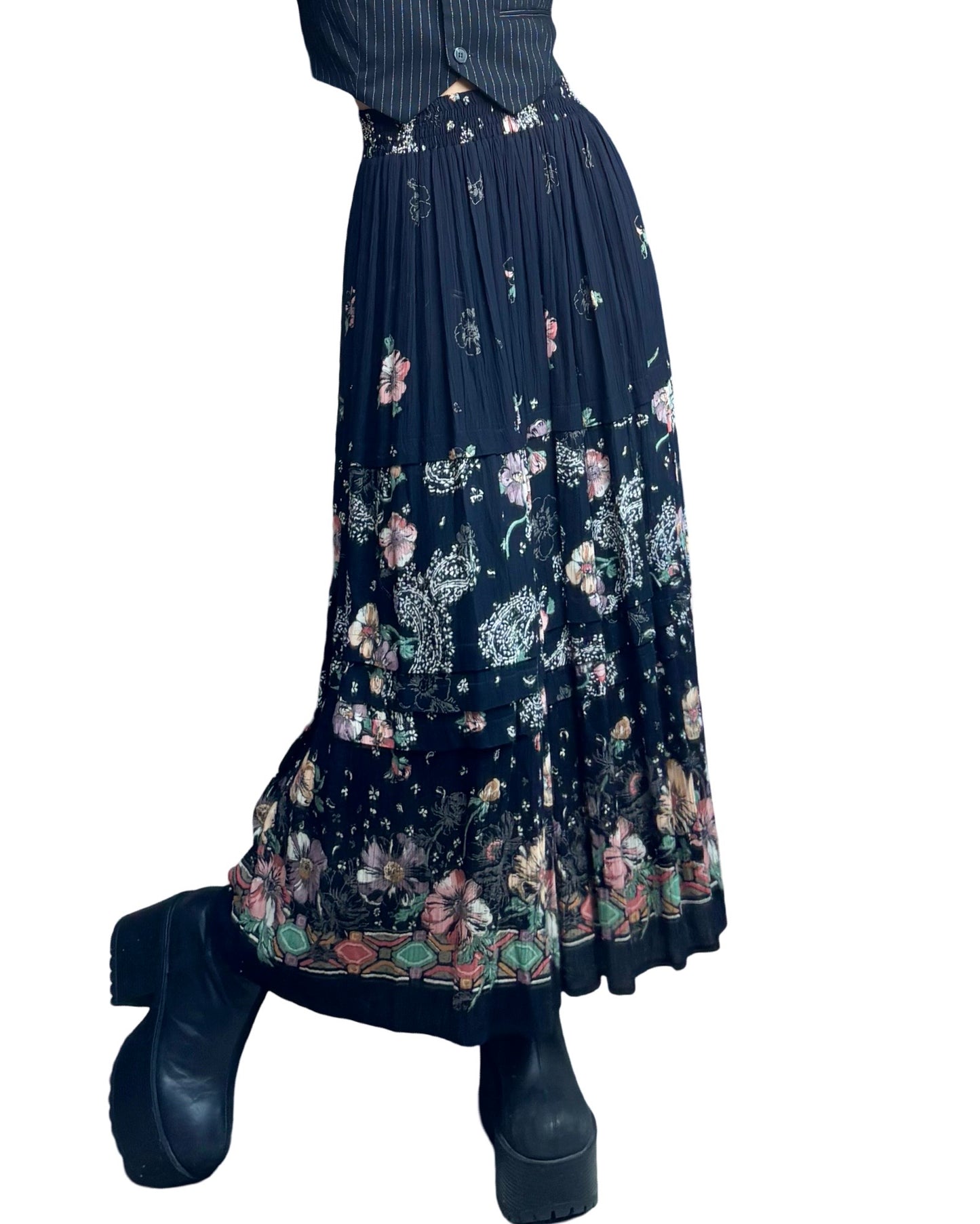 Carole Little 90’s Maxi Skirt | Size 24” Waist