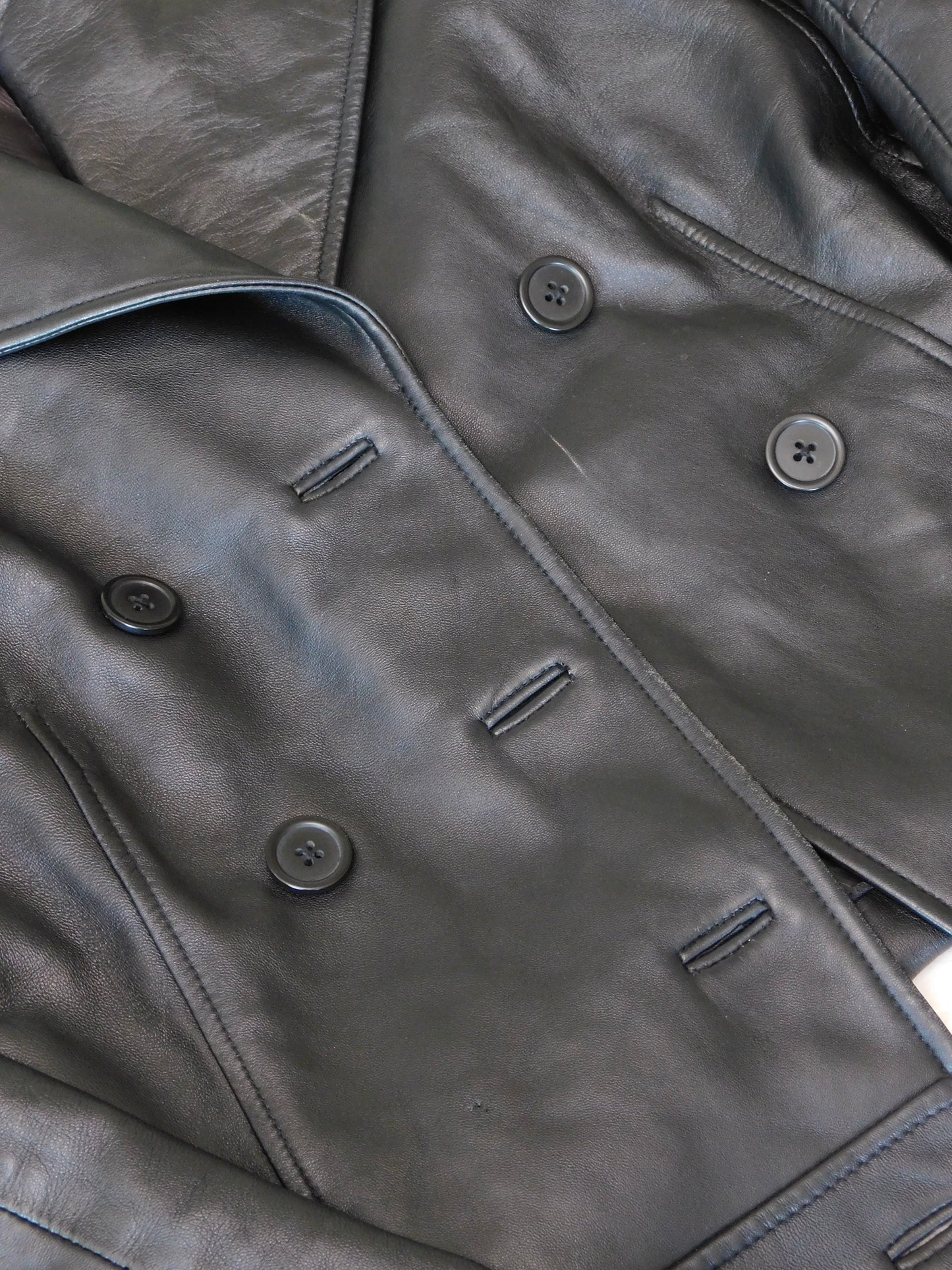 Anne Leather Blazer | Size XS