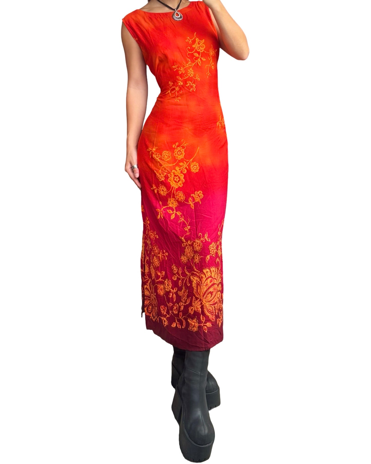 R&K 90’s Tie Back Dress | Size L/XL