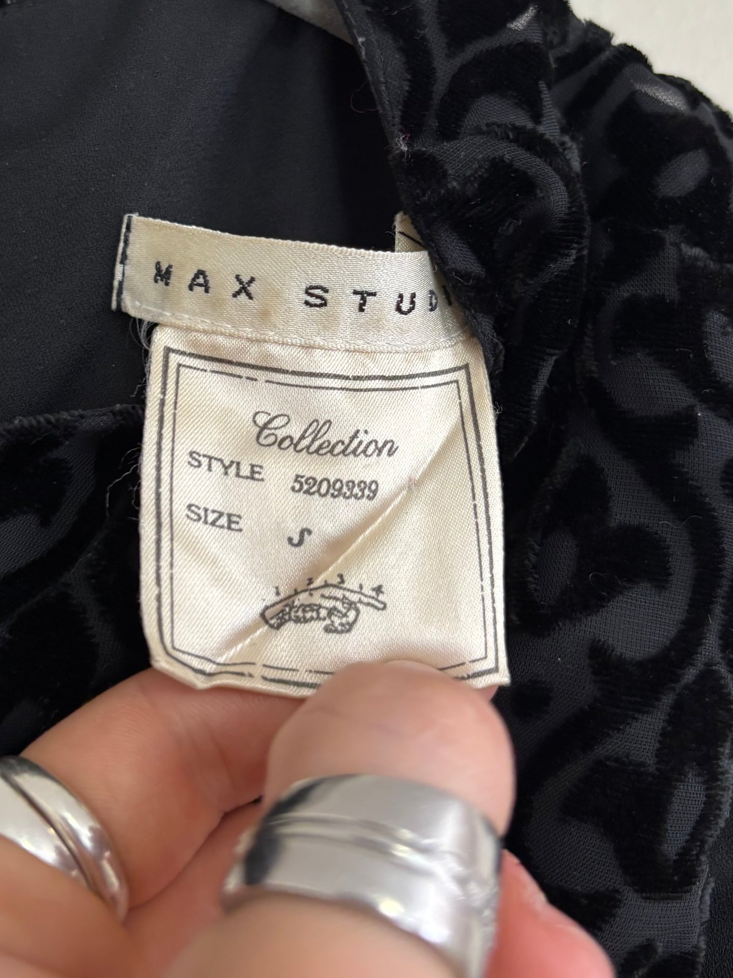 Max 00's Velvet Button Vest | Size S