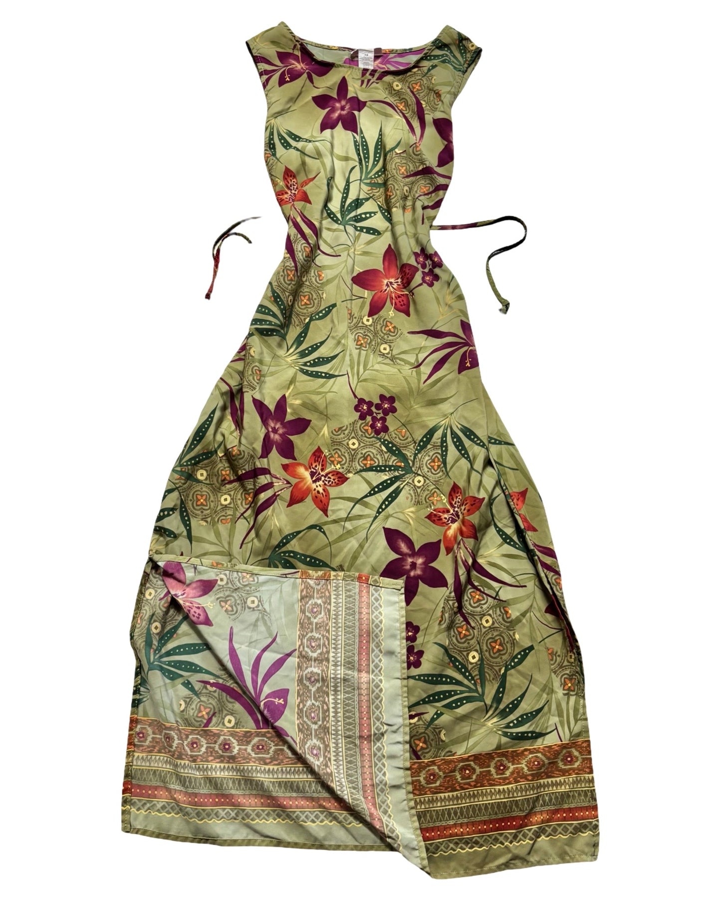 R&K 90’s Tie Back Dress | Size L/XL