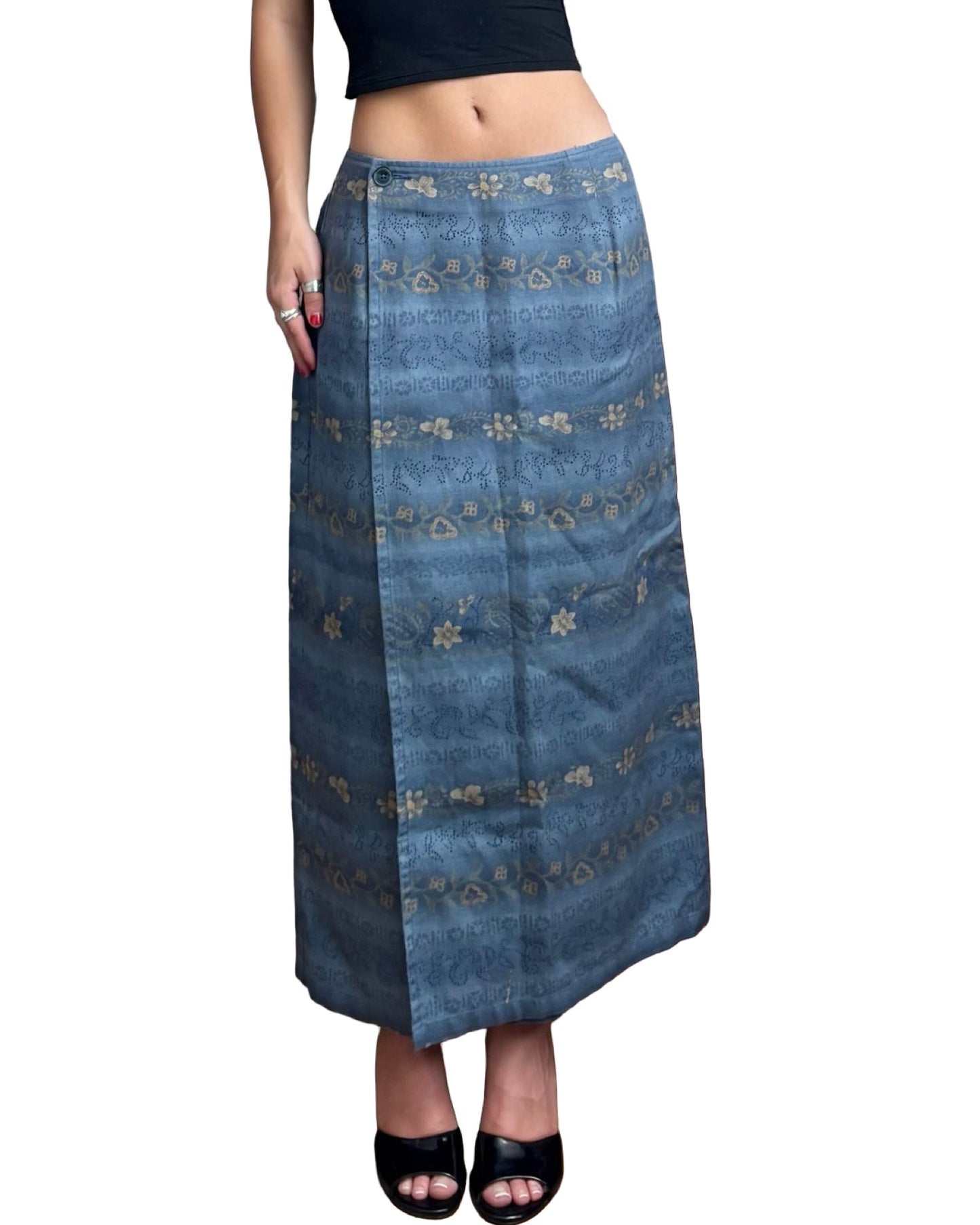 Eddie Bauer 90’s Cotton Skirt | Size 28” Waist