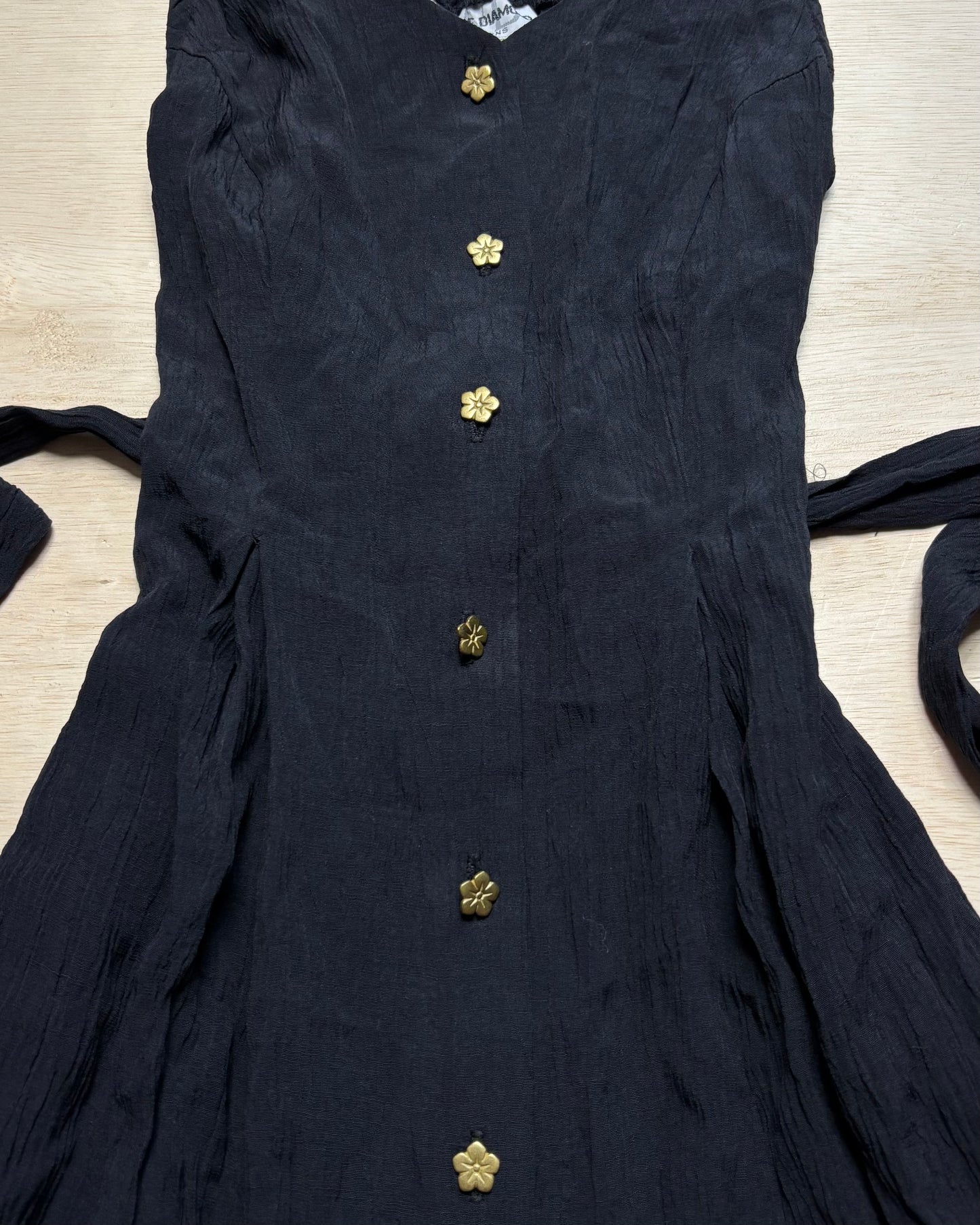 Tie Back 90’s Button Dress | Size S