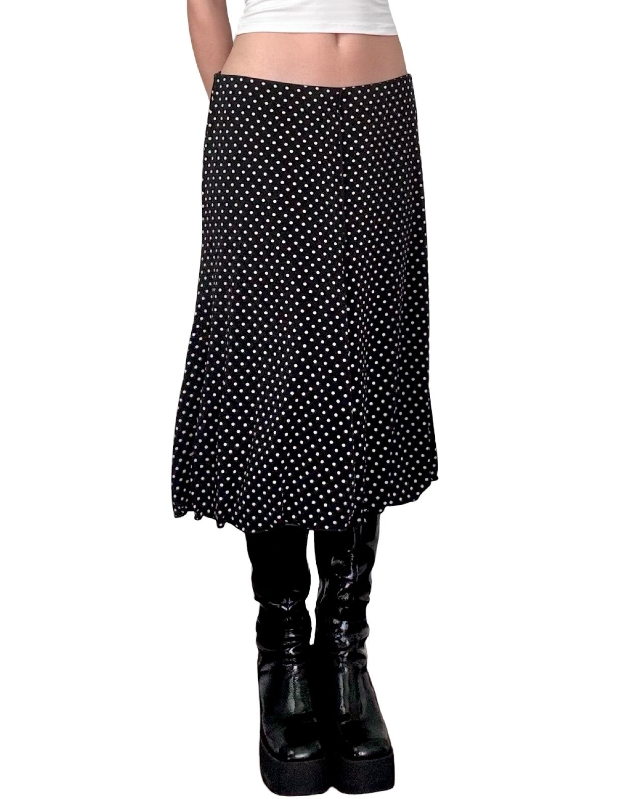 Max Studio 00's Polka Dot Skirt | 34" Waist
