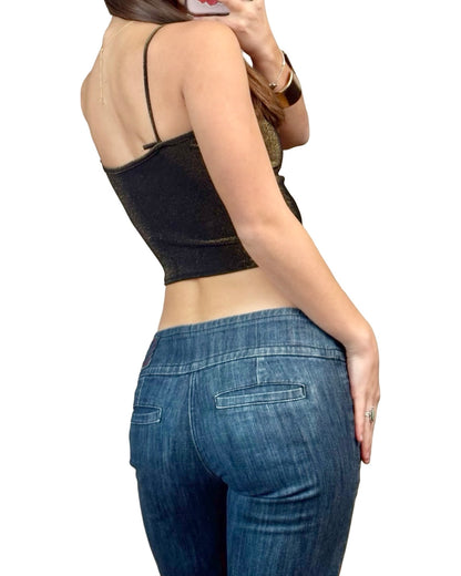 Mirrors 90's Fringe Top | Size S