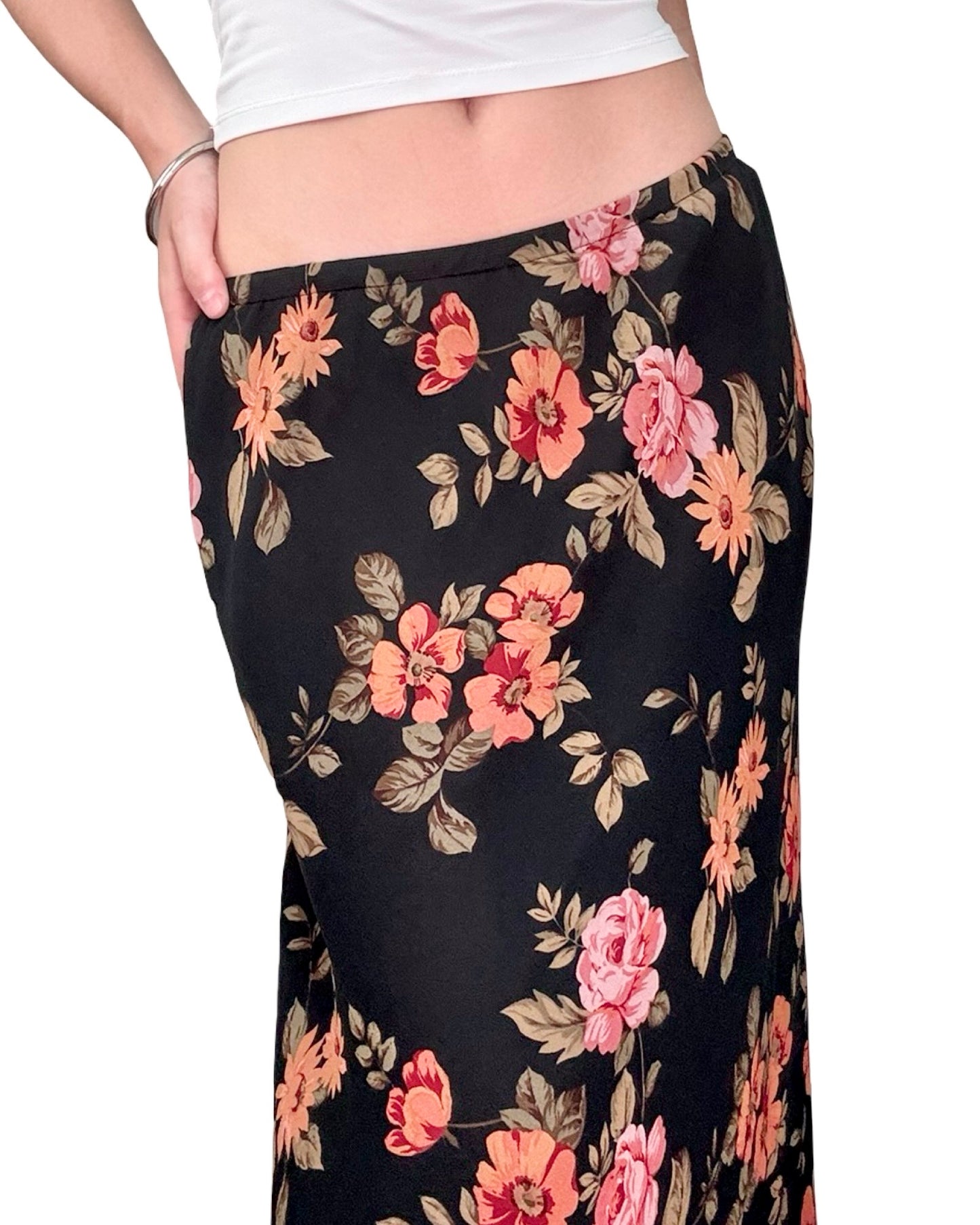 Adriana Papéll 90's 100% Silk Skirt | 28" Waist