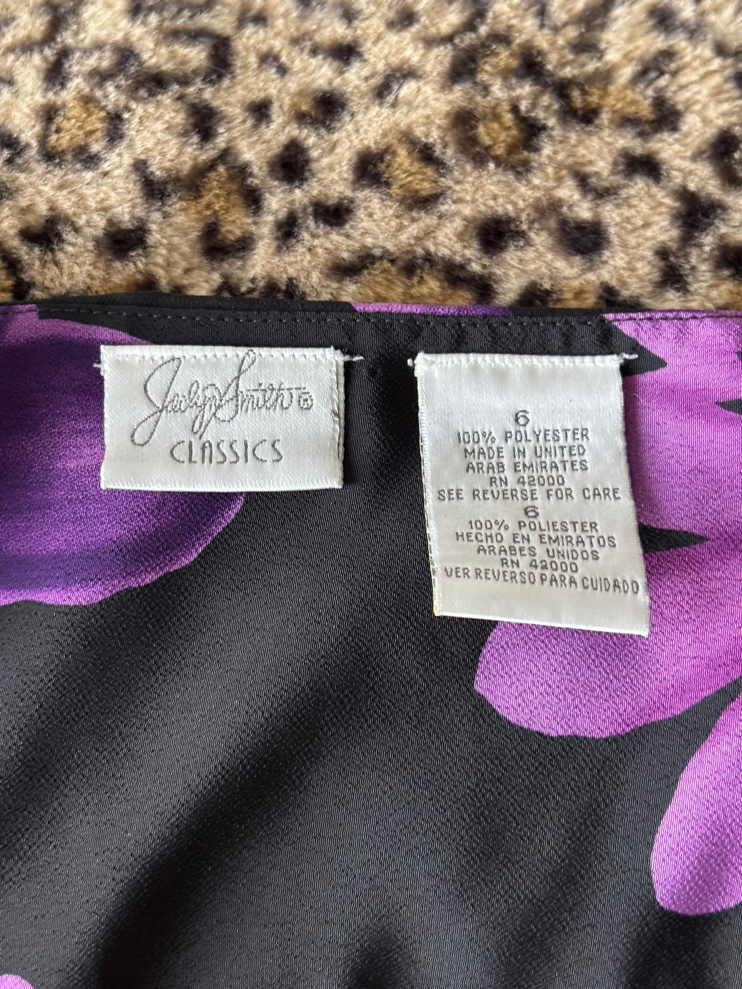 Jaclyn Smith 90's Tie Back Dress | Size M