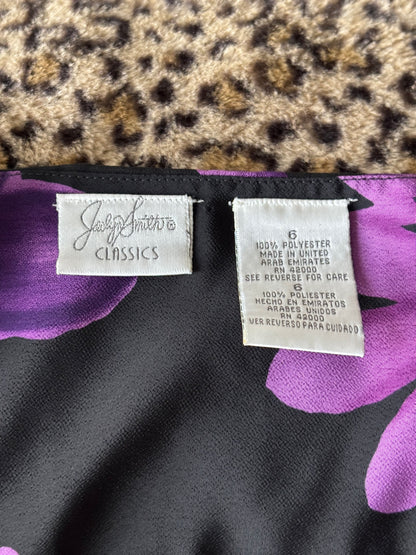 Jaclyn Smith 90's Tie Back Dress | Size M