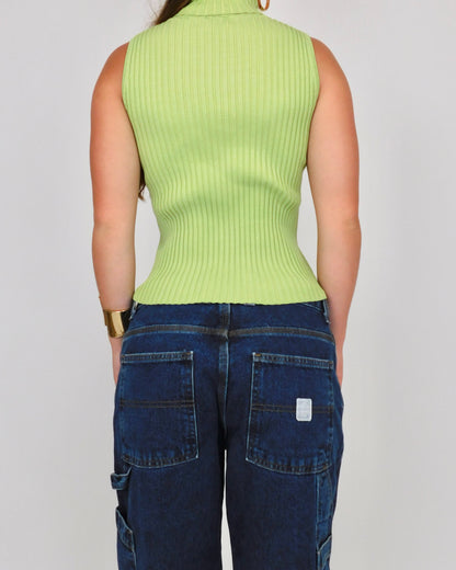 90’s Green Sweater Tank | Size S