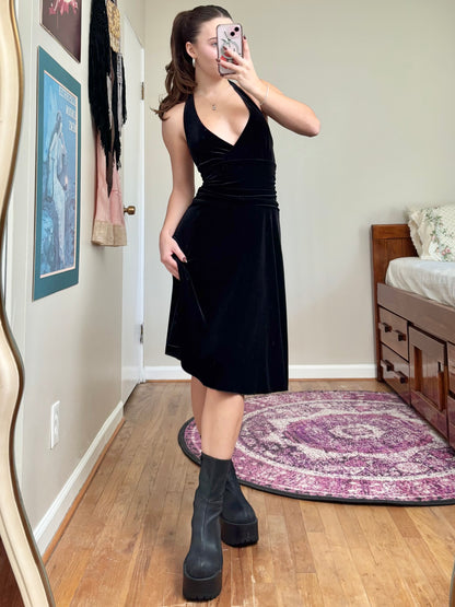 AB Studio 00's Velvet Dress | Size S