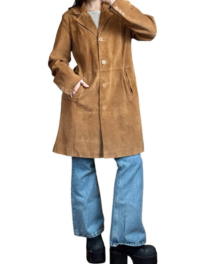 Essentials 90's Suede Trench | Size M
