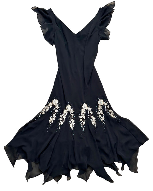 Beaded 90’s Midi Dress | Size M