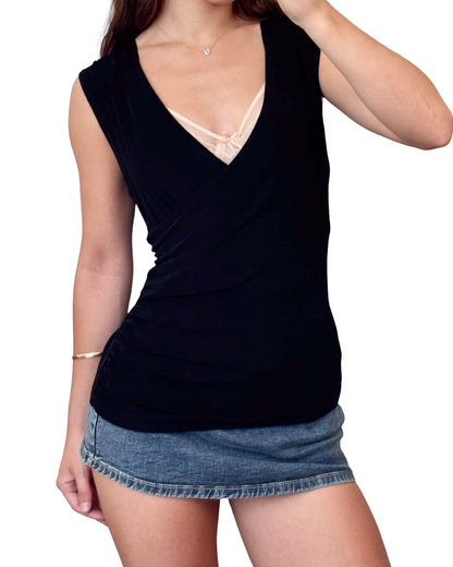 Coldwater Creek 00's Ruched Top | Size XS