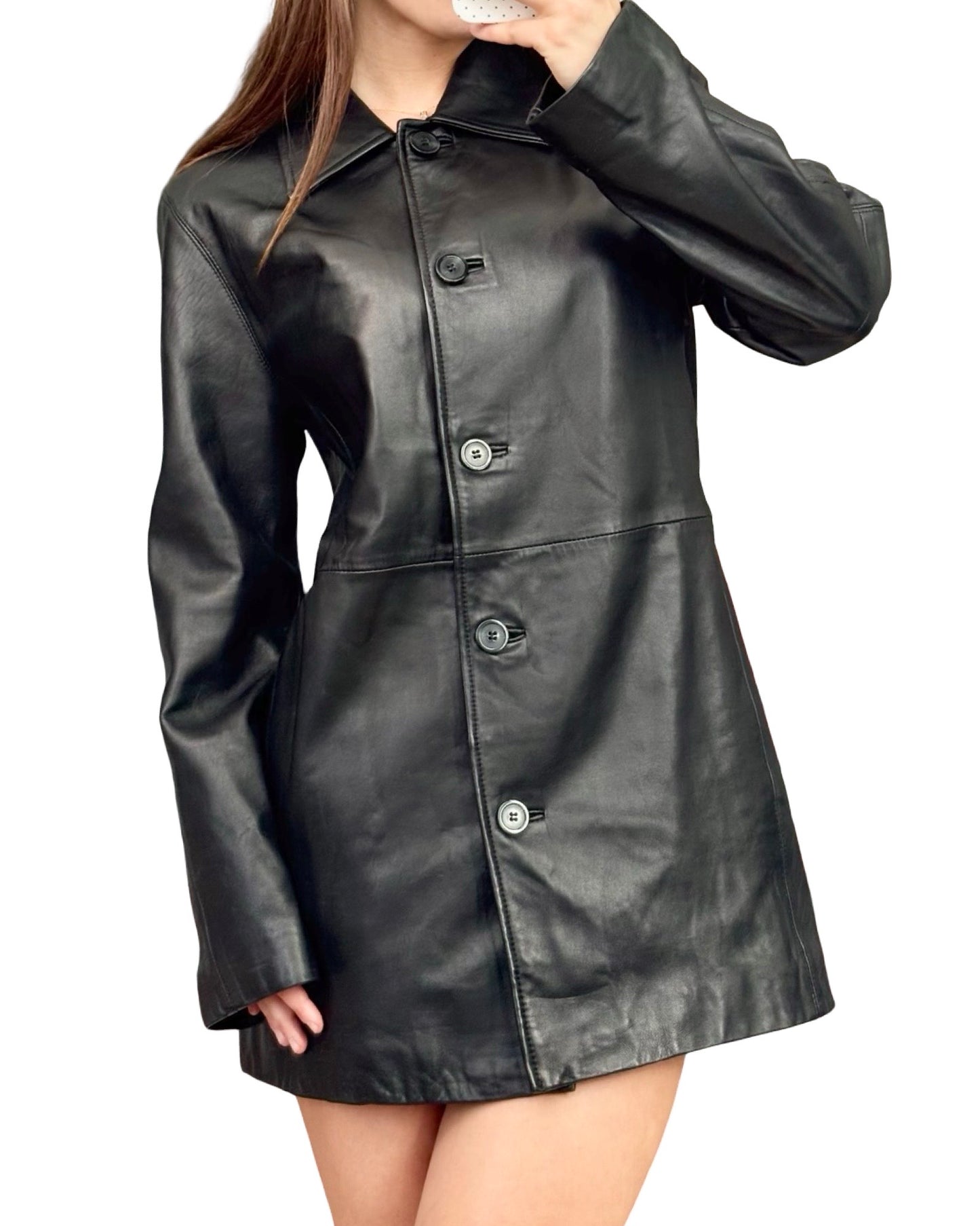 JLC New York 90’s Leather Blazer | Size M