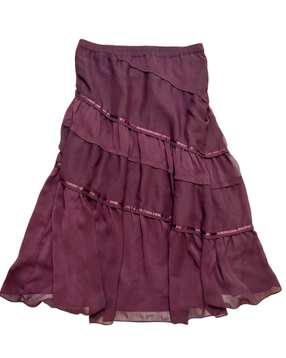 Tiered 00’s Maxi Skirt | 29” Waist