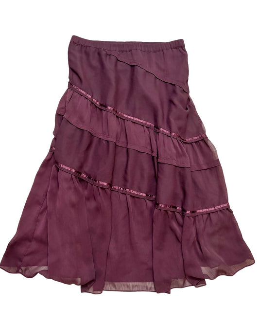 Tiered 00’s Maxi Skirt | 29” Waist