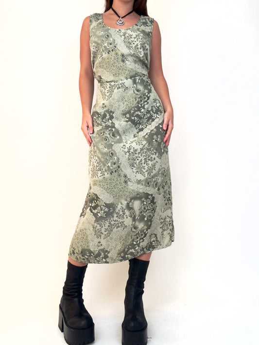 Green Floral Maxi | Size XXL