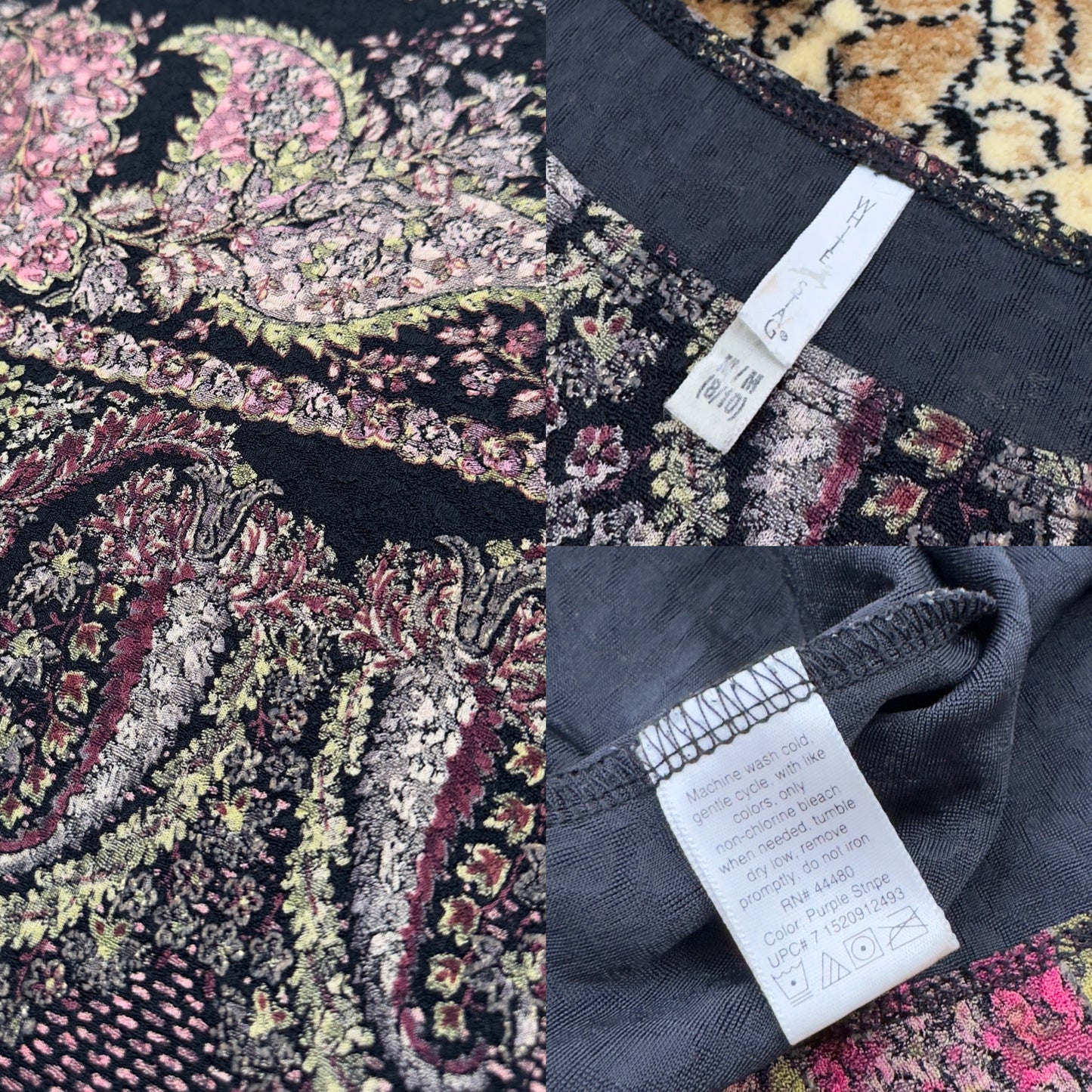 Slinky Paisley Top | Size M