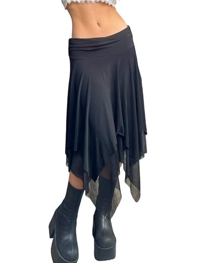 Cressong 90’s Asymmetric Skirt | Size 28” waist