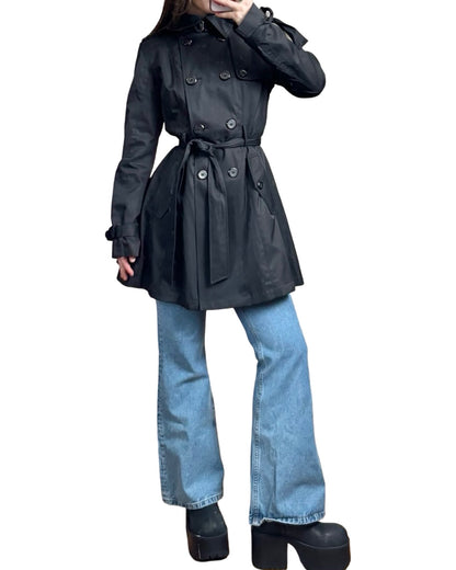 Betsy Johnson 00's Corset Back Trench | Size M