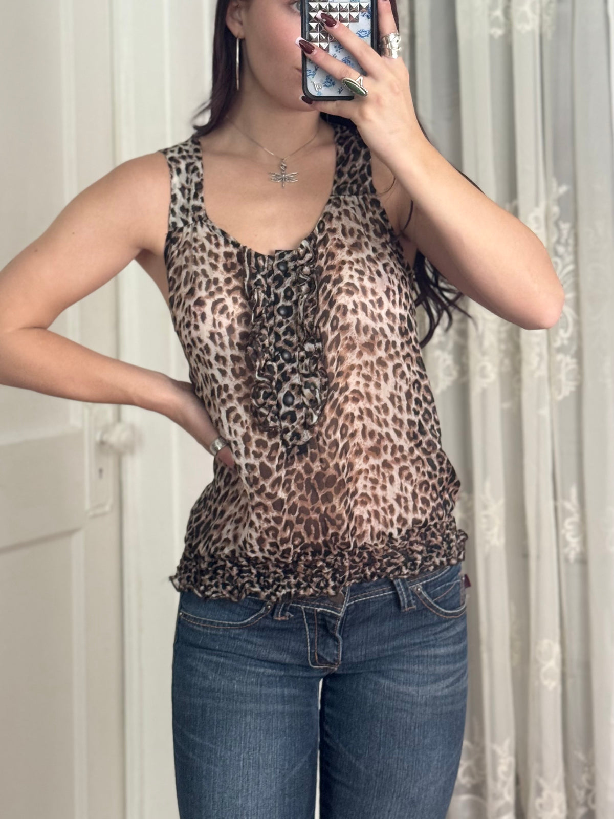 Y2K Mesh Top | Size S