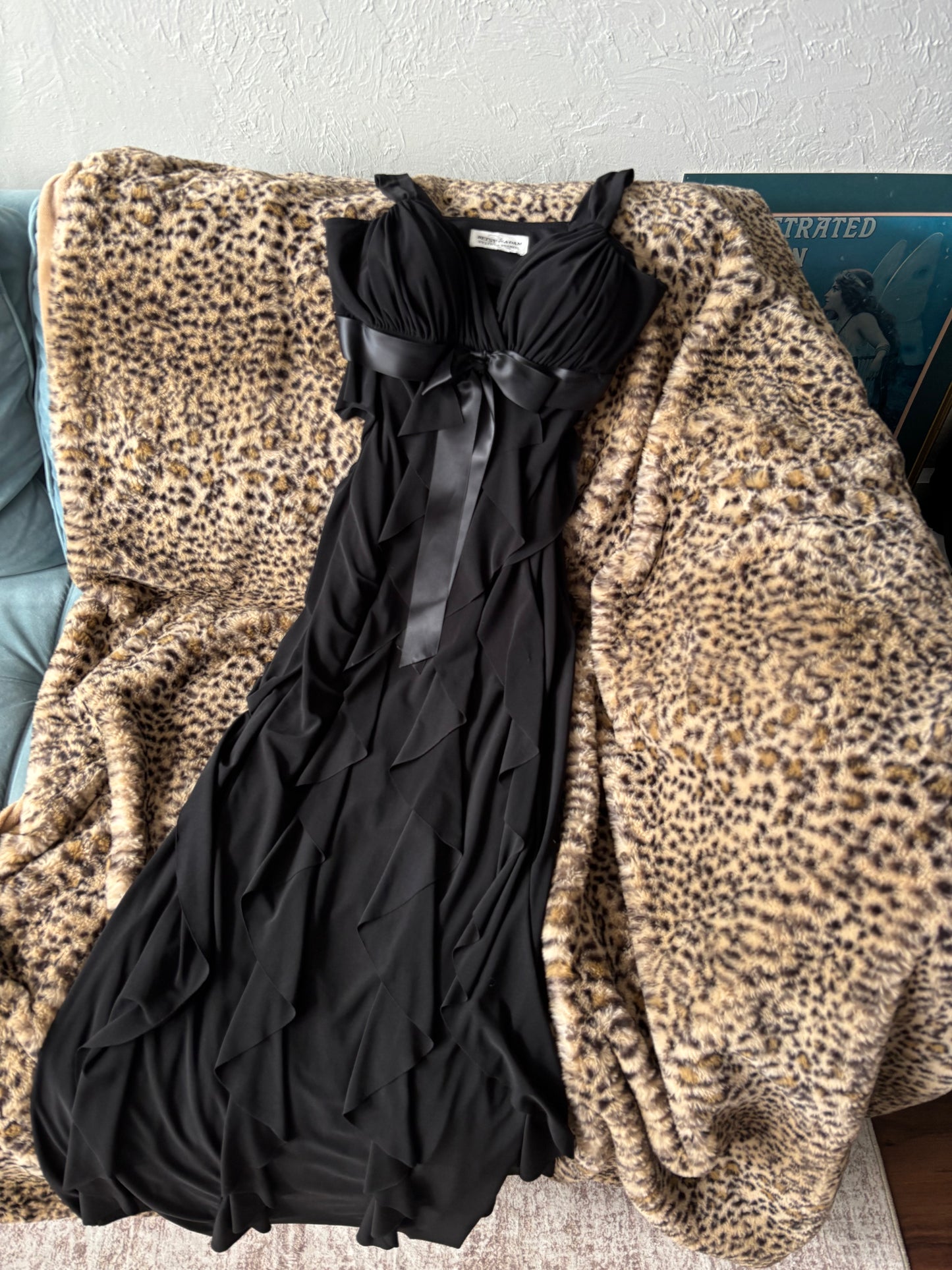 Betsy & Adam 90's Ruffle Dress | Size 4