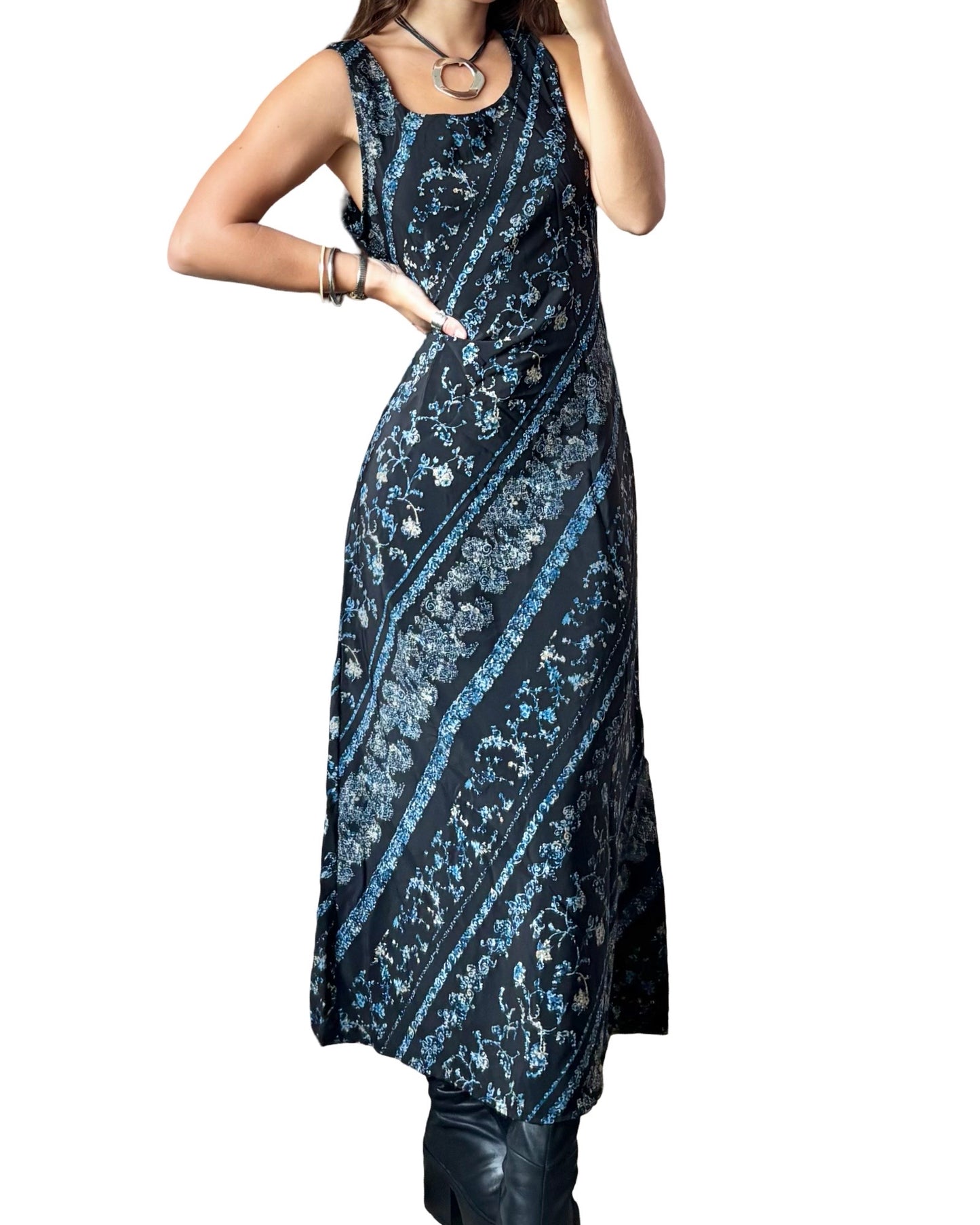Tie back 90’s Maxi Dress | Size M