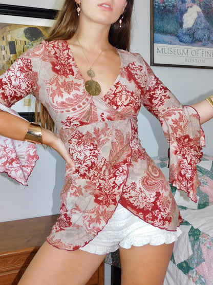 Stevie Printed Blouse | Size M