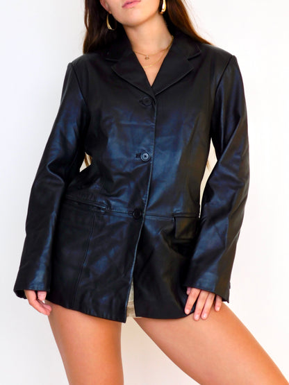 Preston & York Leather Blazer | Size 8