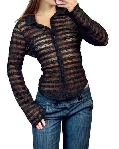 I.N.C 90's Lace Blouse | Size M