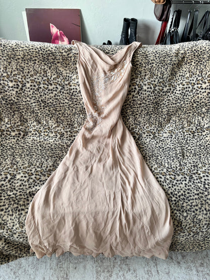 Newport News 90's Beaded Dress | Size M