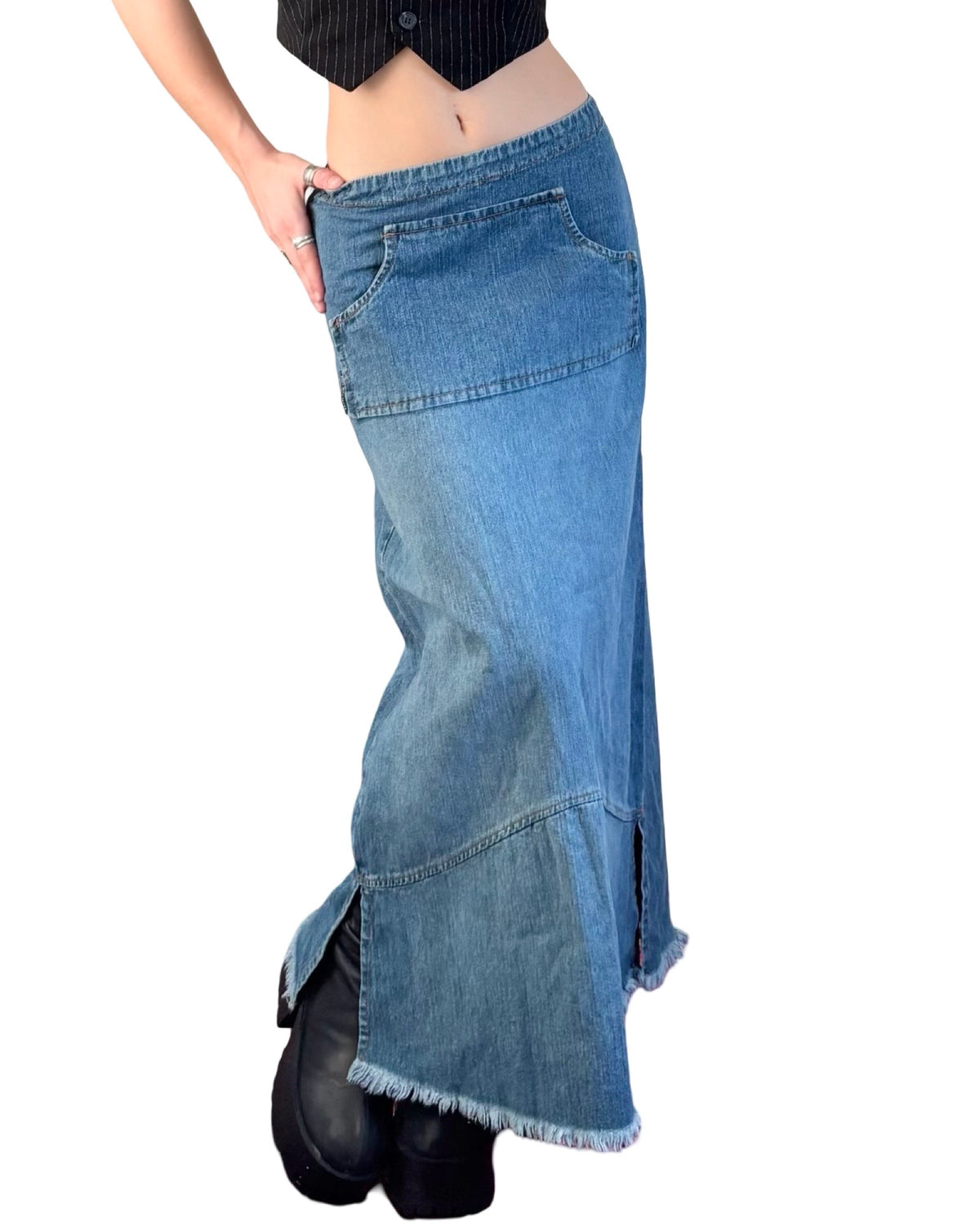 Billy Blues 90's Maxi Skirt | Size 28" Waist