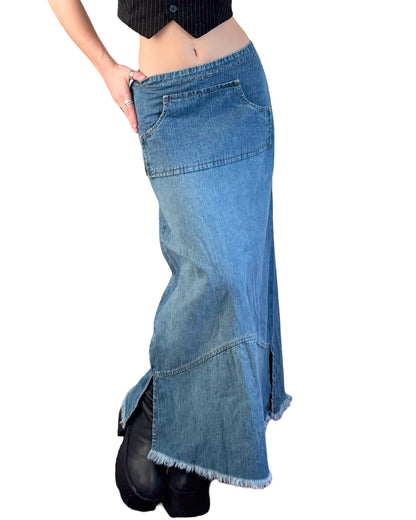 Billy Blues 90's Maxi Skirt | Size 28" Waist