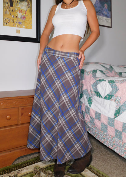 Tate Plaid Maxi | Size 29” waist