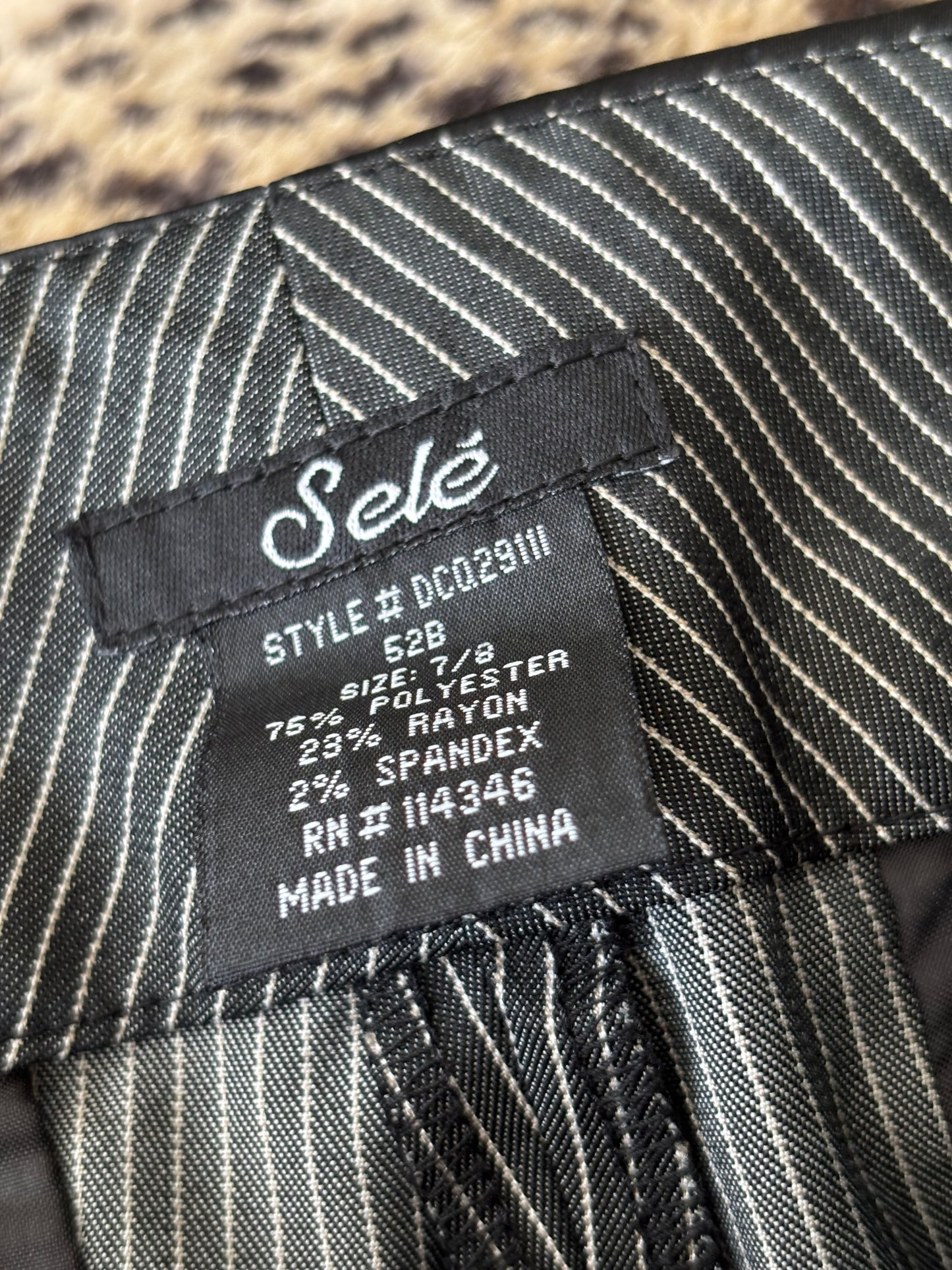 Selé 00's Low Rise Pinstripe Pant | Size 7/8