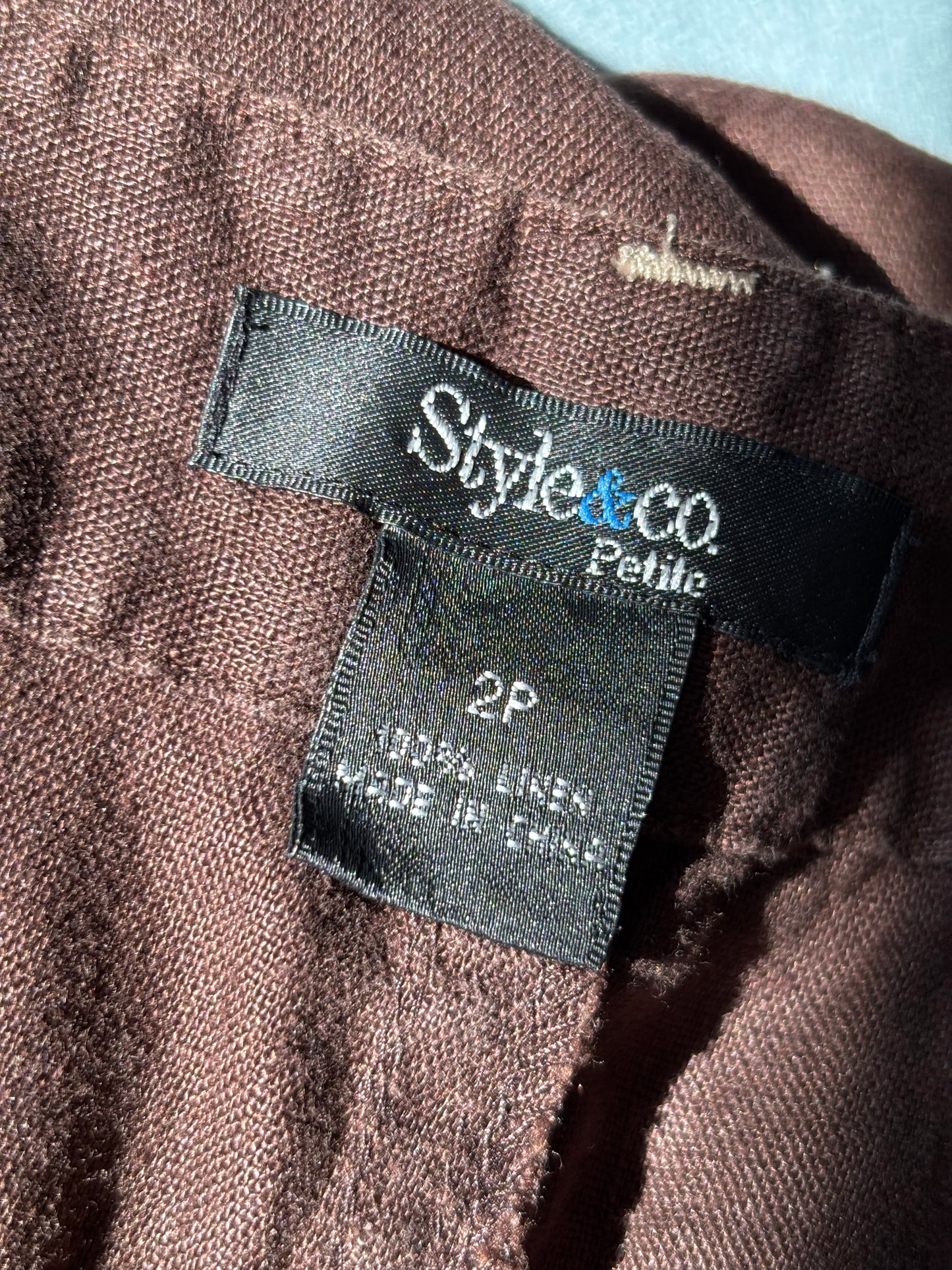 Style & Co 00's Linen Maxi Skirt | Size 28" Waist