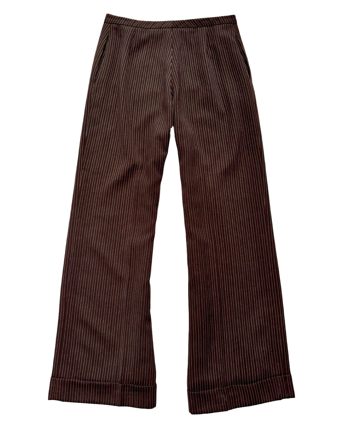 Brown 90's Pinstripe Pant | Size 6P