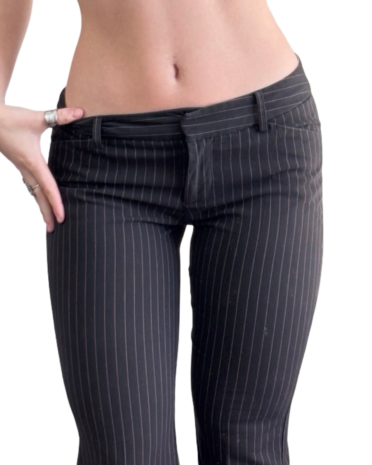 Star City 00's Low Rise Pinstripe Capri | Size 0