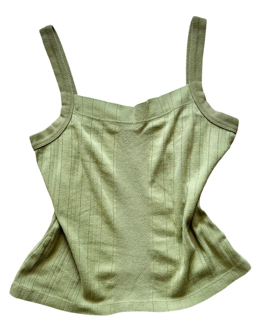 Green 90’s Knit Tank | Size S