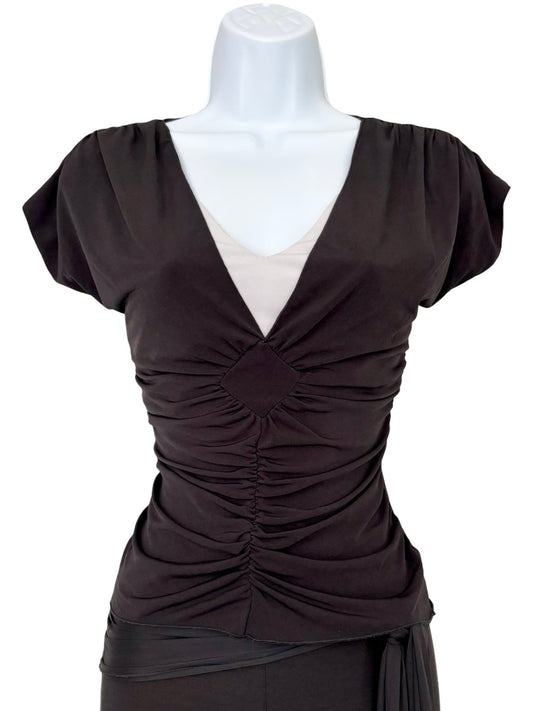 Byer 00's Layered Ruched Blouse | Size L