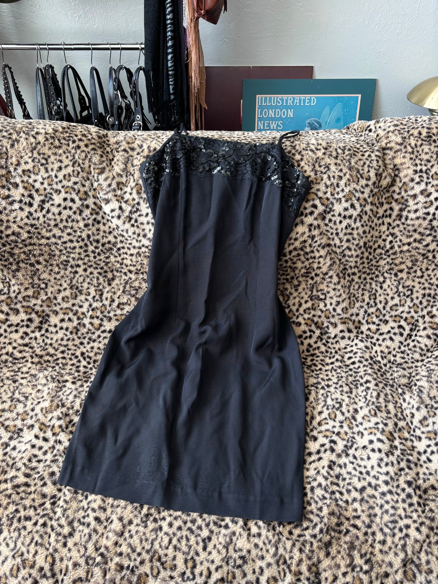 Embellished Trim 90's Dress | Size M