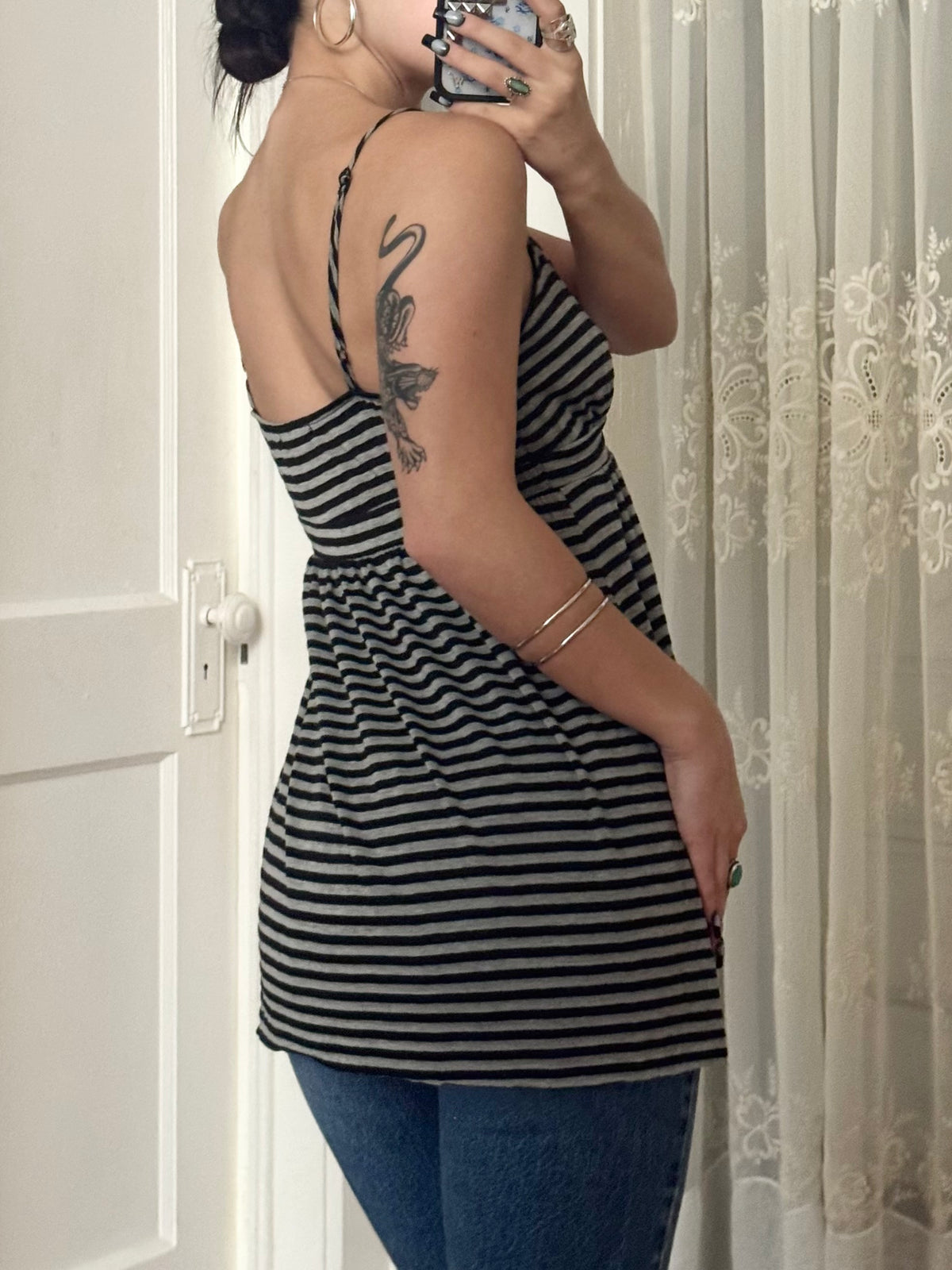 Y2K Stripe Cami | Size M