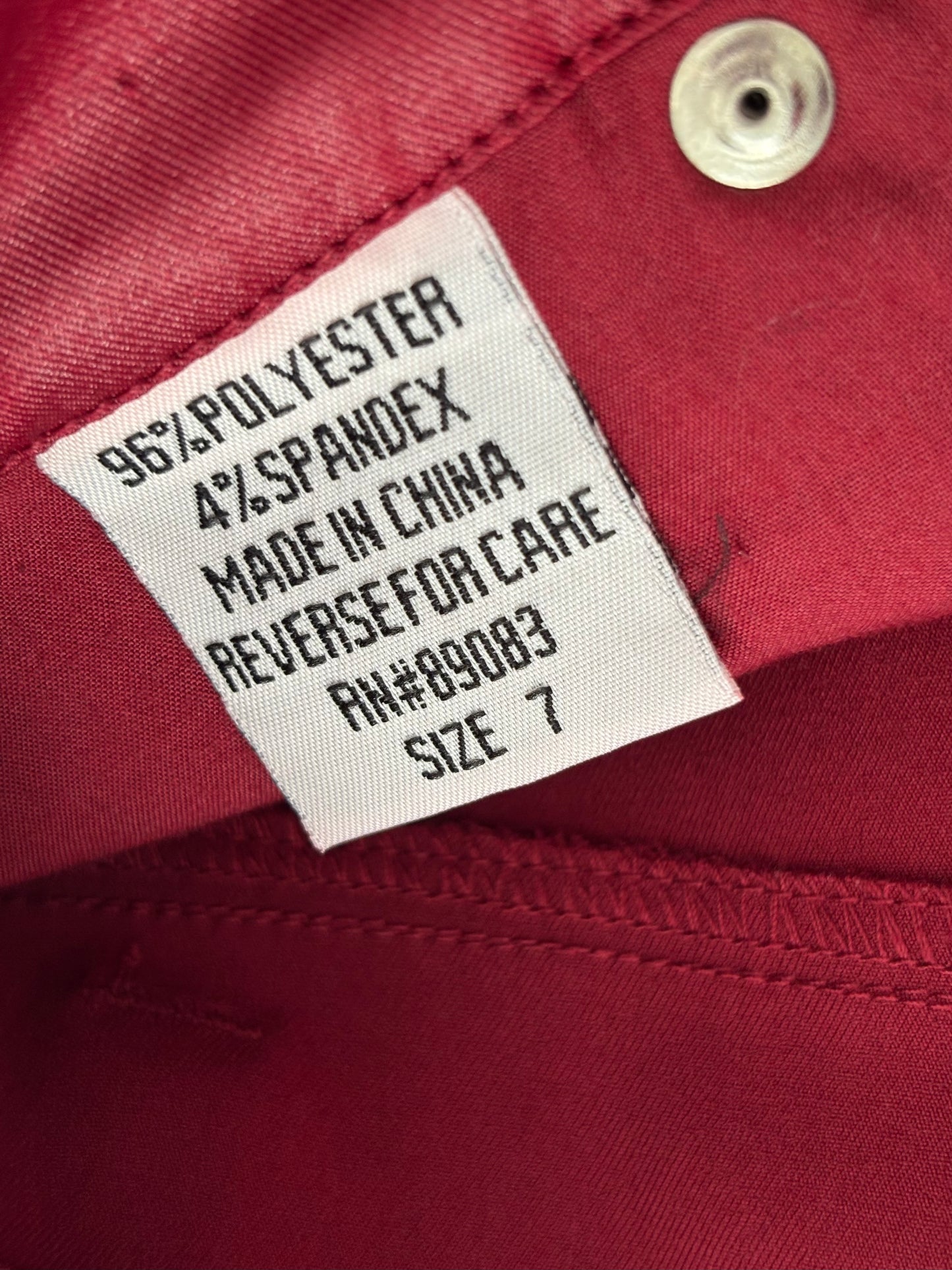 L.e.i 90's Red Pant | Size 7