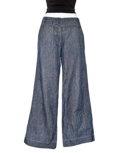 Wide Leg 00's Denim Pant | Size 2P
